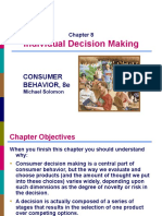 Individual Decision Making: Consumer Behavior, 8E