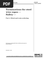 BS EN 13411-4 Termination of Wire Ropes-Safety - Metal