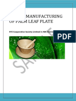 10180405206.sample DPR - Manufacturing of Palm Leaf Plate