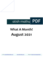 Atish Mathur: What A Month!