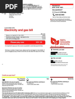 Electricity and Gas Bill: Please Pay Now 57.36