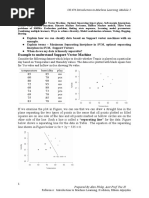 Example To Understand Support Vector Machine: CS 476 Introduction To Machine Learning, Module 5 Module 5 - Syllabus