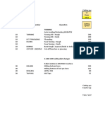 Lathe and VMC Cycle Time Calculator