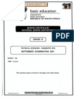 Physical Science Grade 12 Trial 2021 P2 and Memo