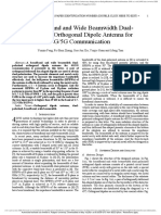 A Broadband and Wide Beamwidth Dual-Polarized Orthogonal Dipole Antenna For 4G/5G Communication