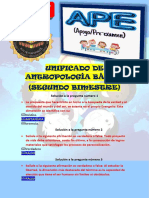 APE de Antropologi A Ba Sica 2 Bimestre Unificado MESD PDF