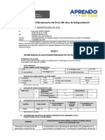 Informe Del Mes de Diciembre