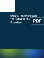 SAS Surveyfreq Material