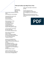 Continental Drift and Seafloor Spreading Theory Poem Science