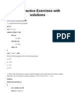 0521 C Practice Exercises With Solutions