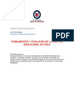 Fundamentos y Evolución de La Política Educacional en Chile