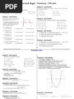 Polynomes Second Degre Exercices