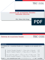 04 SistemasDeEcuacionesLineales-MetodosDirectos