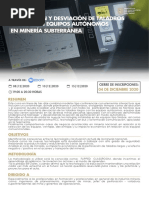 Curso Virtual Perforacion y Desviacion de Taladros Largos Con Equipos Autonomos en Mineria Subterranea