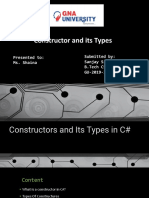 Constructors and Its Types in C#