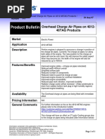 Product Bulletin: Overhead Charge Air Pipes On 4012-46TAG Products