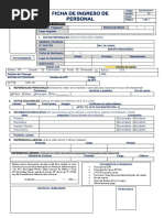 Ficha de Ingreso