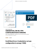 Credential or SSL VPN Configuration Is Wrong - UNBLOG