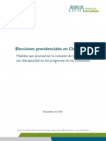 Candidaturas Presidenciales y Discapacidad - Fundacion Descubreme - Nov2021