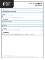 Rants and Raves - Asking Someone Out On A Date - Lesson Plan - Final