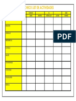 Check List de Tareas Semanales Sebas PDF