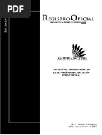 2021 Ley Organica Reformatoria A La Ley Organica de Educacion Intercultural Registro Oficial