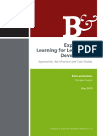 Experiential Learning for Leadership Development Approaches, Best Practices and Case Studies-2010年