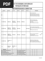 Faculty of Engineering and Technology Postgraduate Timetable First Semester 2021/2022 Academic Year