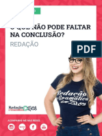 AULA 9 - Redação - O Que Não Pode Faltar Na Conclusão Da Redação - Profa. Pamba