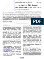 Conceptual Understanding, Attitude and Performance in Math