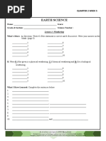 Activity Sheets Earth Science (Q2W5-W6)