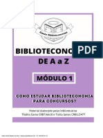 GAMA Thalita. JAMES Talita. Módulo 1 Curso Biblioteconomia de A A Z