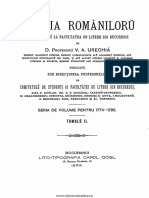 V.A. Urechia - Istoria Românilor II