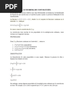 3.8 Teorema De Convolución.: h (t) = (f∗g) (t) = f (t−τ) g (τ) dτ