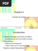 Chapitre 5: Transfert de Chaleur