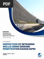 Final Report - Using GPR As Inspection Method For Retaining Walls