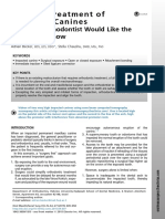 Surgical Treatment of Impacted Canines