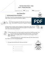 Grade 2 - English Worksheet - Community Workers