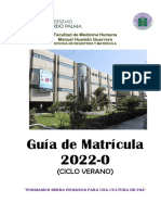 Guía de Matrícula - FMH - 2022-0 (Ciclo Verano)