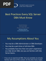 Best Practices Every SQL Server DBA Must Know Pensacola