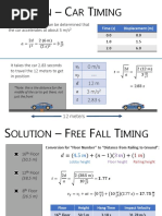 Kinematics Crime Scene - Solutions