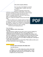 Letter Asking For Advice About Computer Addiction