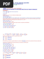 Veintinueveava Clase de Matematica Iii