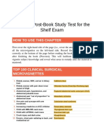 Pre-And Post-Book Study Test For The Shelf Exam: How To Use This Chapter