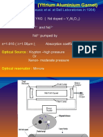 ND: YAG Laser (Yttrium Aluminium Garnet) : (J. E. Geusic Et Al. at Bell Laboratories in 1964)