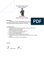 Database Security and Audting: Application Data Auditing