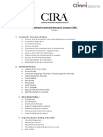 Certified Investment Research Analyst (CIRA) : 1. Investments-Concepts & Features