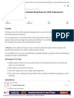 Metal Casting Processes Notes