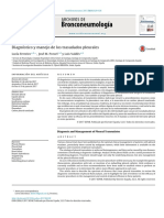 Diagnóstico y Manejo de Los Trasudados Pleurales: Lucía Ferreiro, José M. Porcel y Luis Valdés