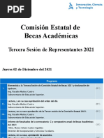 Presentacion Tercera Sesion 2021 de Becas Academicas